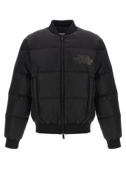 Dsquared² Black Polyamide Bomber