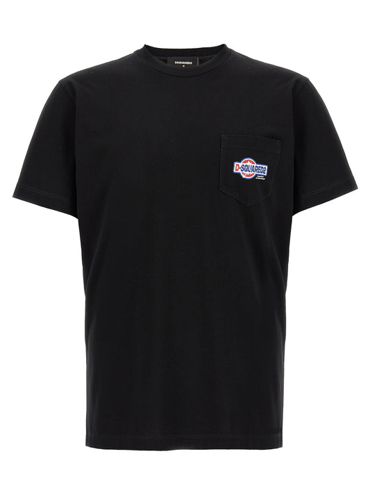 Dsquared² Black Cotton T-Shirt