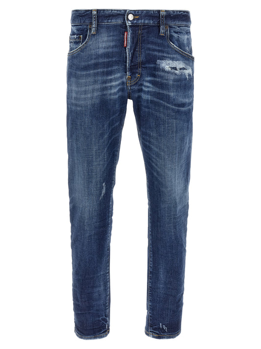 Dsquared² Blue Cotton Skinny Jeans