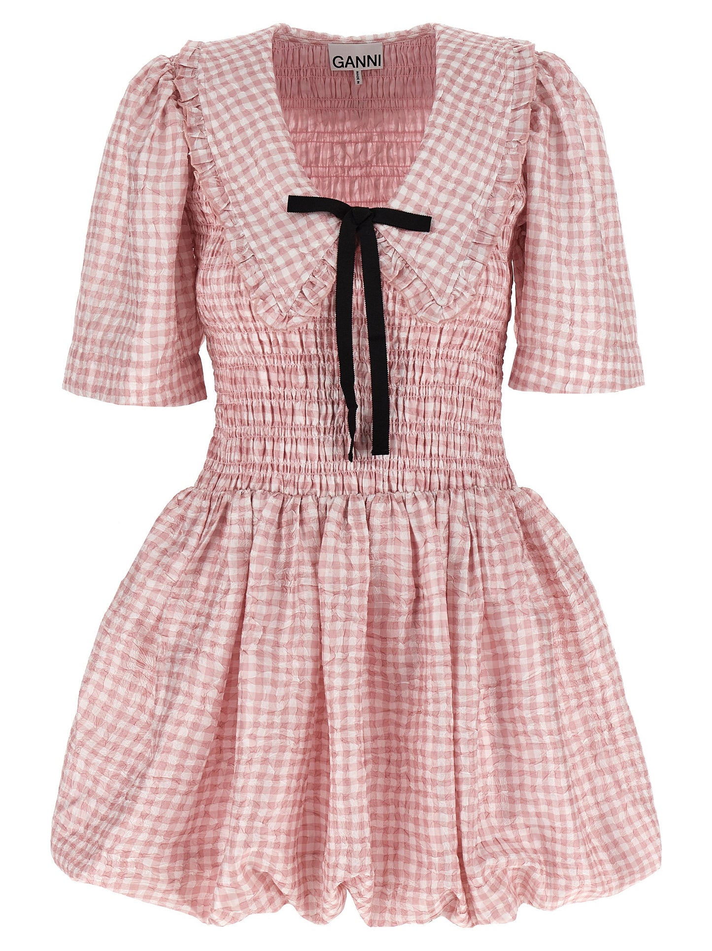 Ganni Multicolor Polyester Short Dress