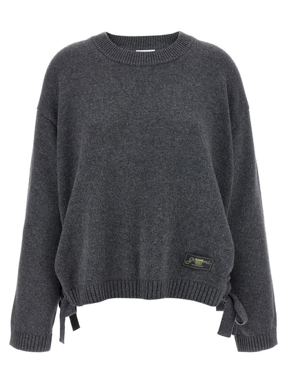 Ganni Gray Wool Cardigan