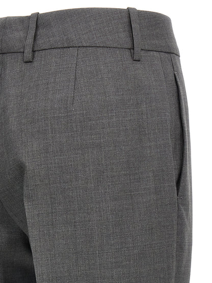 Ermanno Scervino Gray Virgin Wool Dress Pants