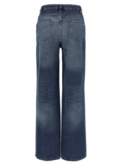 A.P.C. Blue Cotton Jeans Denim