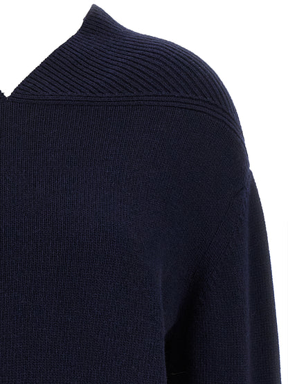 Victoria Beckham Blue Wool Cardigan