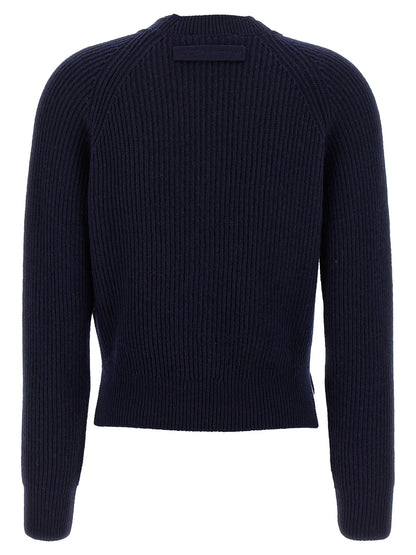 Victoria Beckham Blue Wool Cardigan