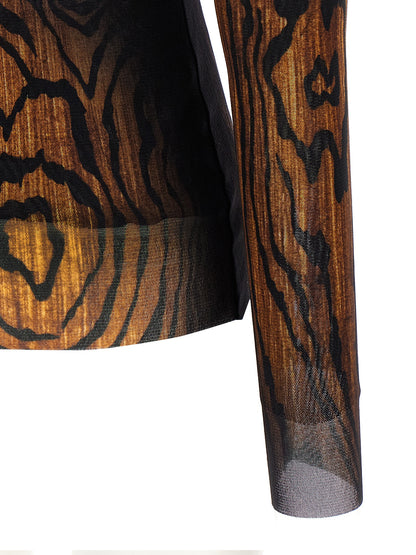 Jean Paul Gaultier Multicolor Polyamide Pattern Shirt