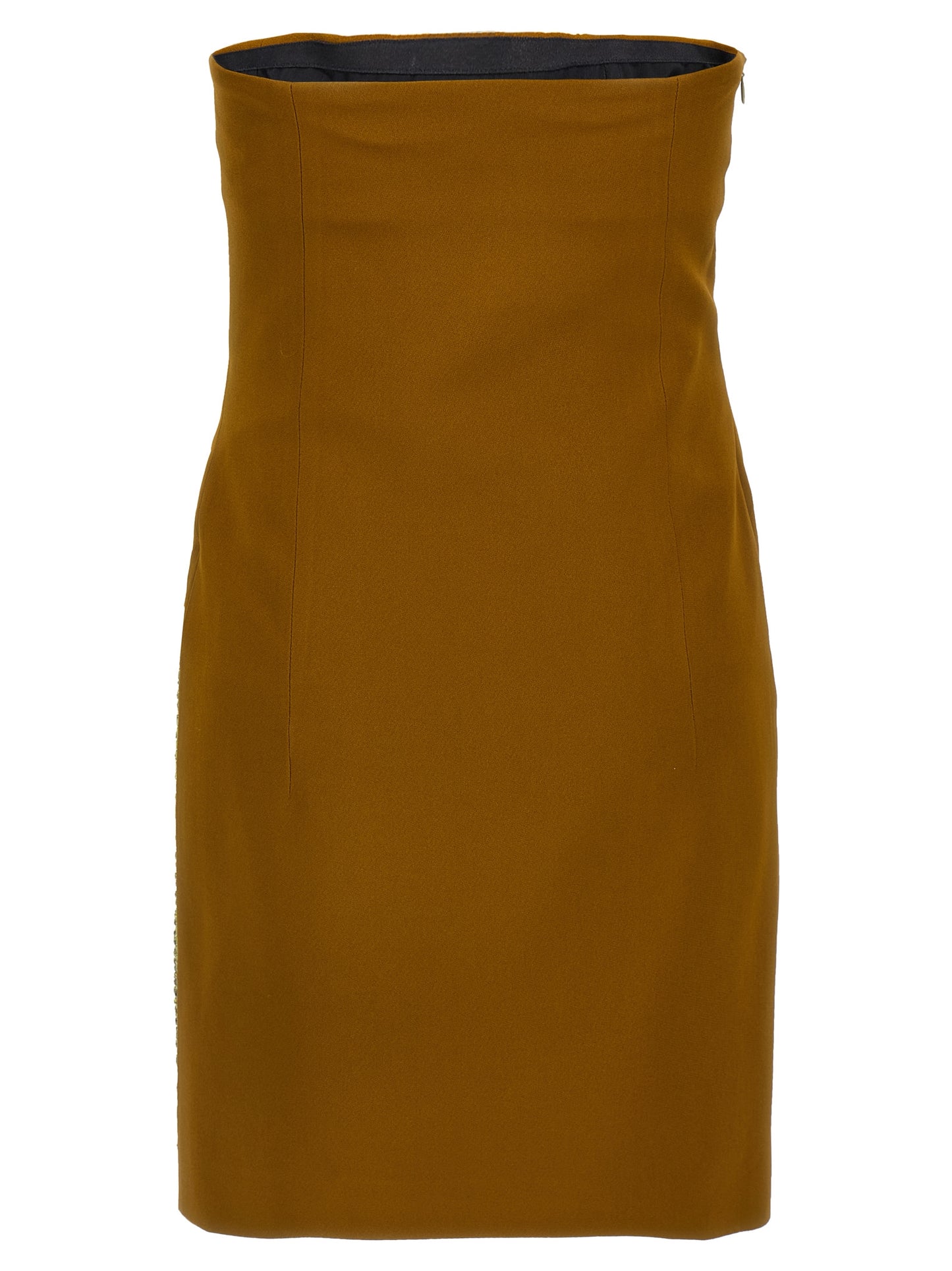 The Attico Bicolor Marabou Short Dress