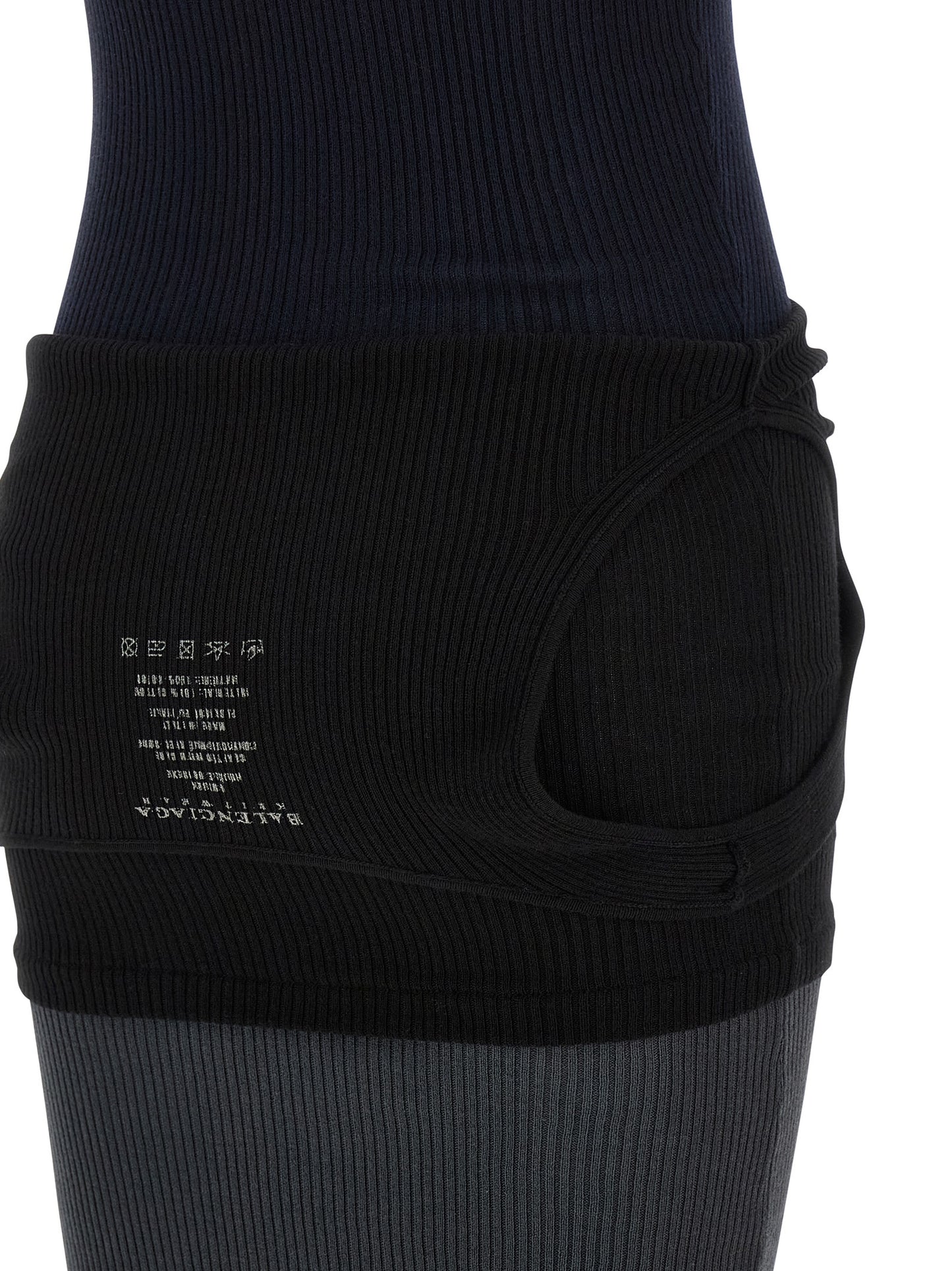 Balenciaga Black Cotton Long Dress