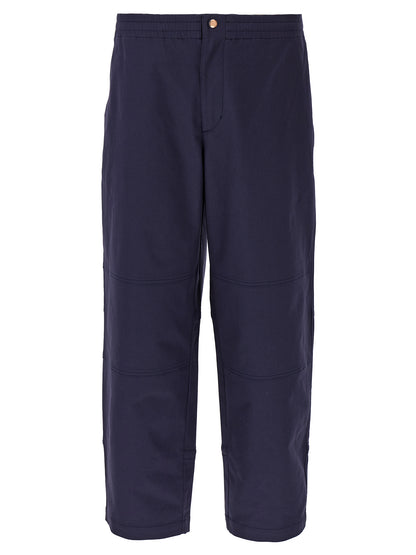 MONCLER GENIUS Blue Cotton Casual Pants