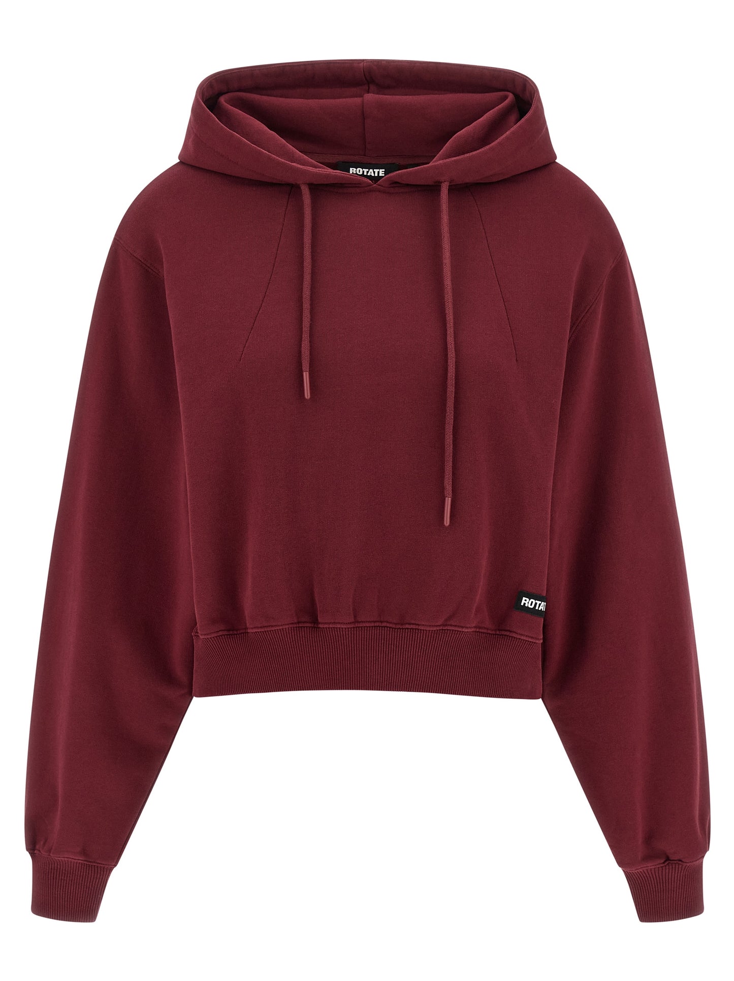ROTATE BIRGER CHRISTENSEN Bordeaux Cotton Hoodie