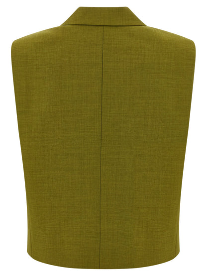 Theory Bicolor Polyester Sleeveless Jacket