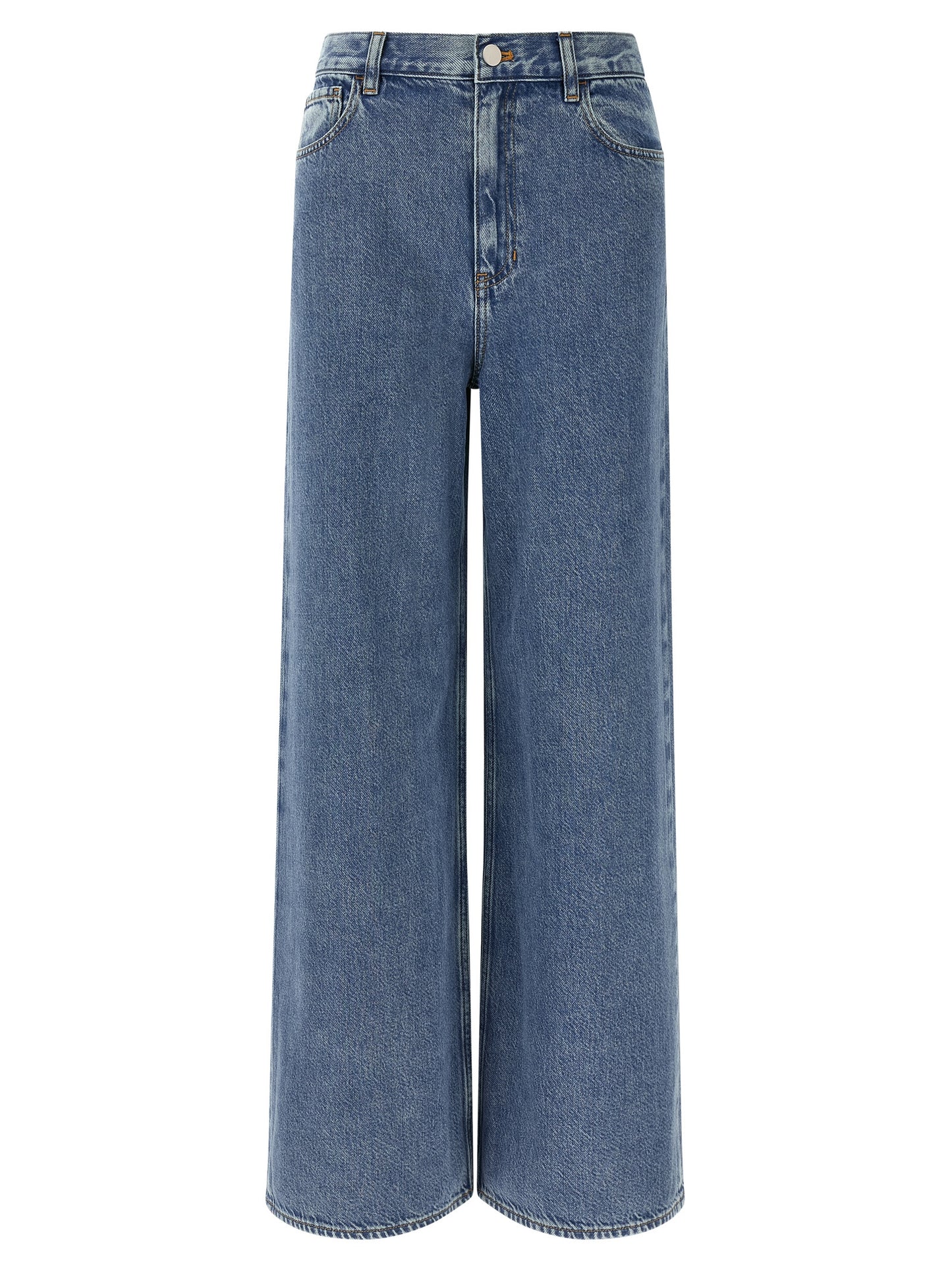 Theory Blue Cotton High-Waisted Jean