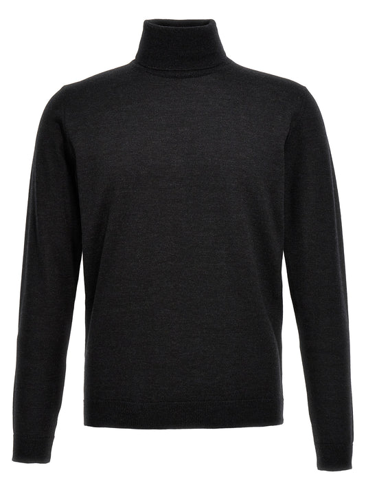 Roberto Collina Gray Merino Wool Cardigan