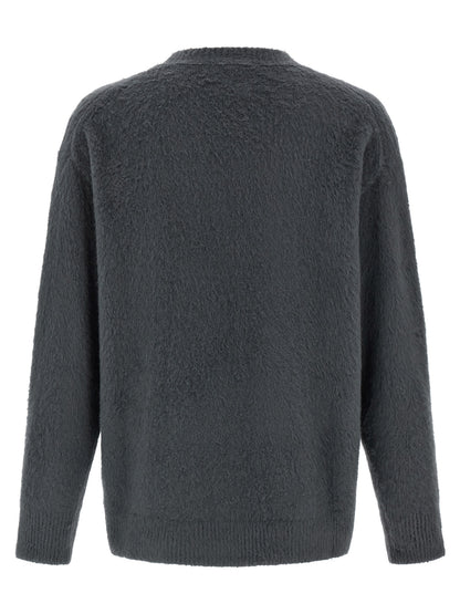 Roberto Collina Gray Cotton Cardigan