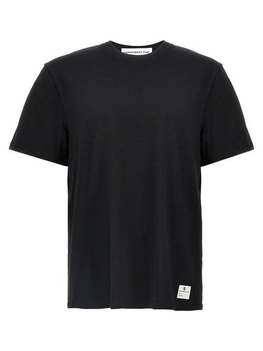 Department 5 Black Cotton T-Shirt