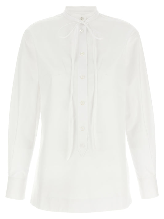 Gucci White Cotton Blouse