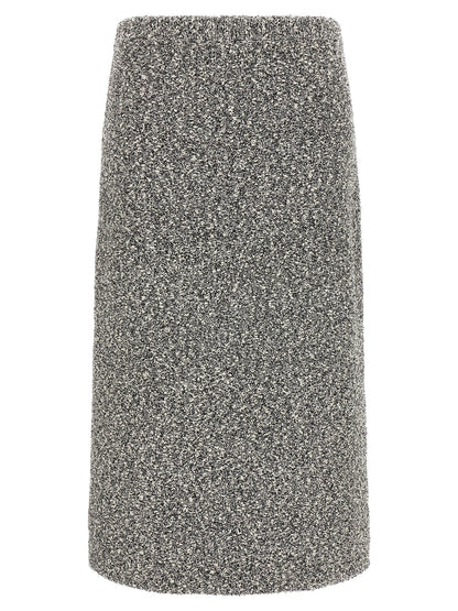 Tory Burch Black Polyamide Midi Skirt
