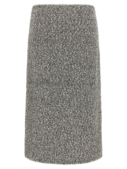 Tory Burch Black Polyamide Midi Skirt