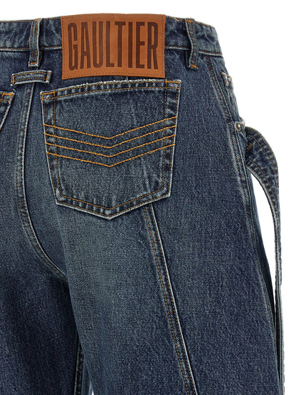 Jean Paul Gaultier Blue Cotton Jeans Denim