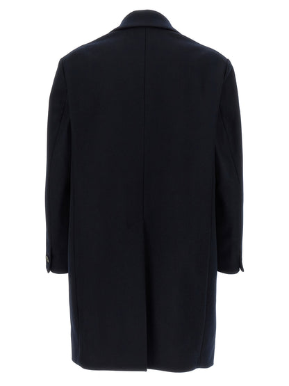 BARENA Blue Wool Coat