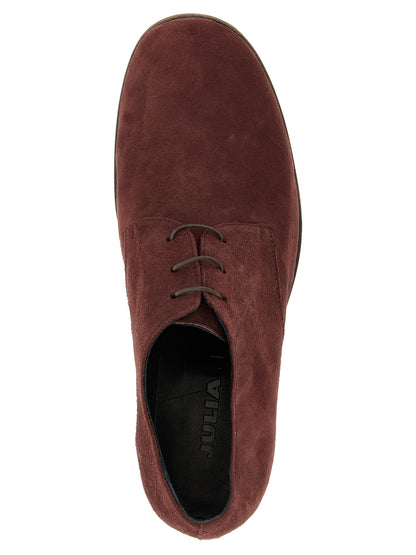 JULIAN Bordeaux Suede Leather Oxfords And Derbies