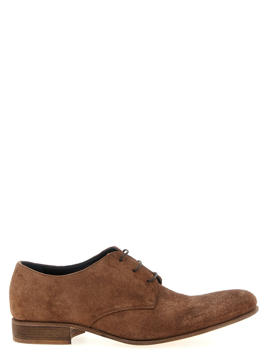 JULIAN Brown Suede Leather Oxfords And Derbies