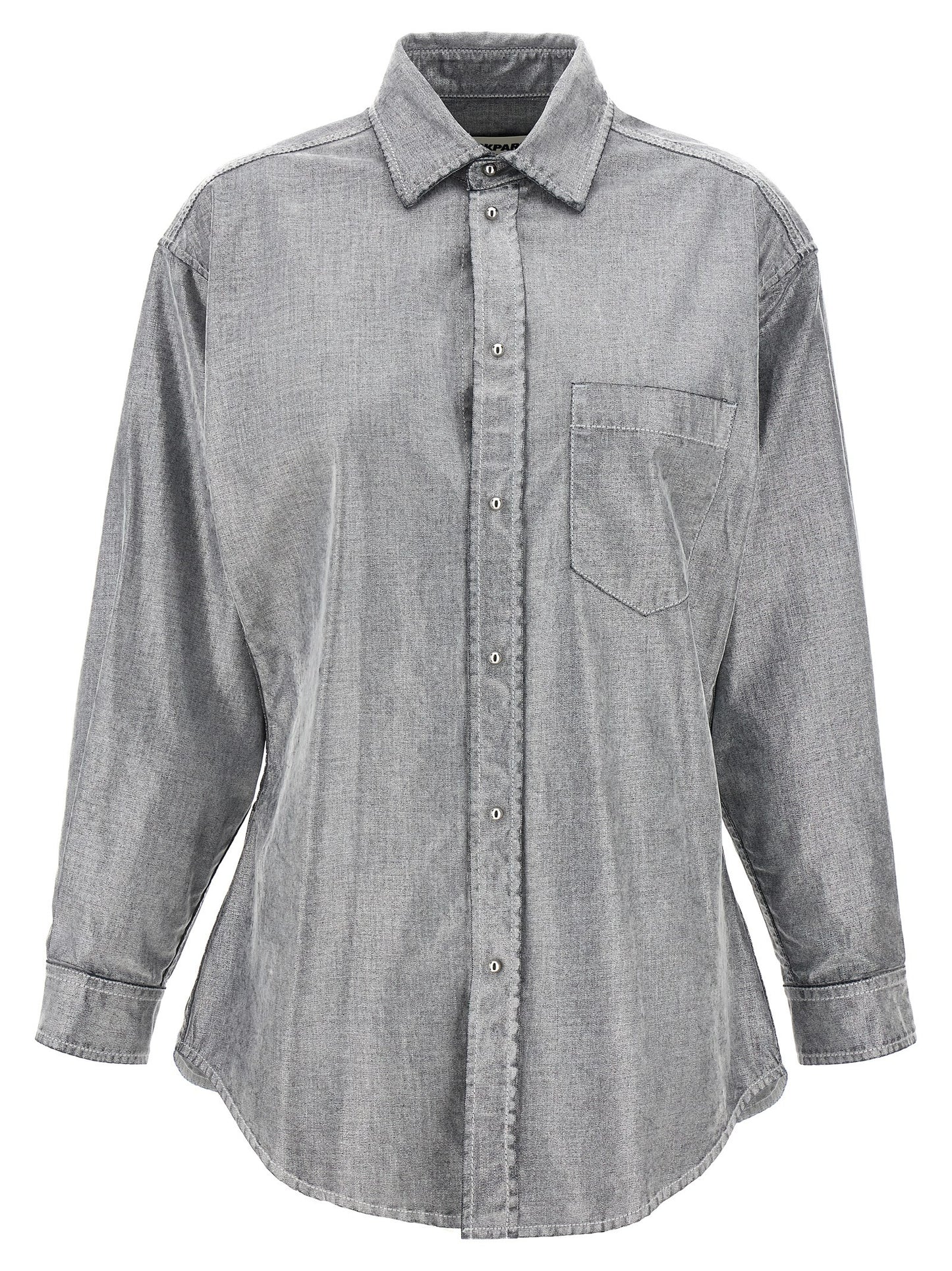 Darkpark Silver Cotton Blouse