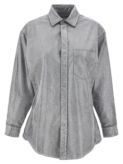 Darkpark Silver Cotton Blouse