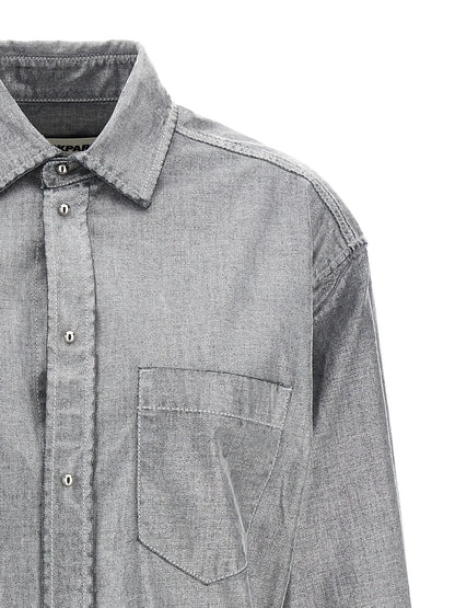 Darkpark Silver Cotton Blouse