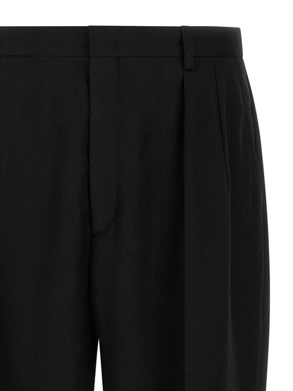 CELLAR DOOR Black Polyester Dress Pants