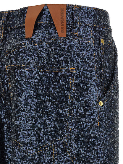 Darkpark Blue Cotton Jeans Denim