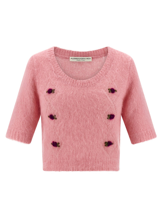 Alessandra Rich Multicolor Wool Cardigan