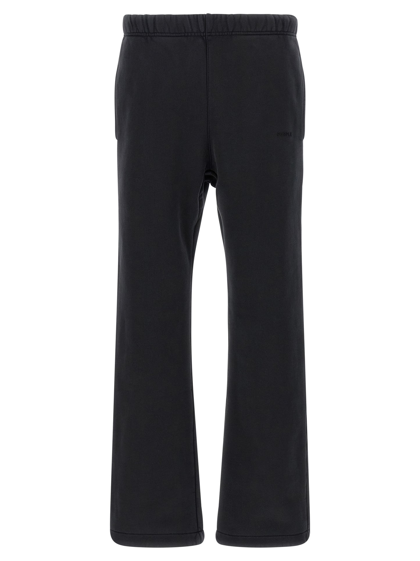 PURPLE Black Cotton Joggers (Workout Pants)