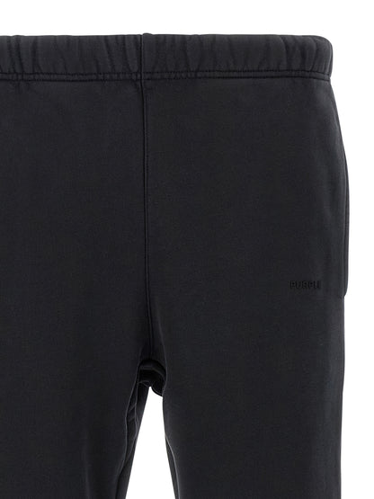 PURPLE Black Cotton Joggers (Workout Pants)