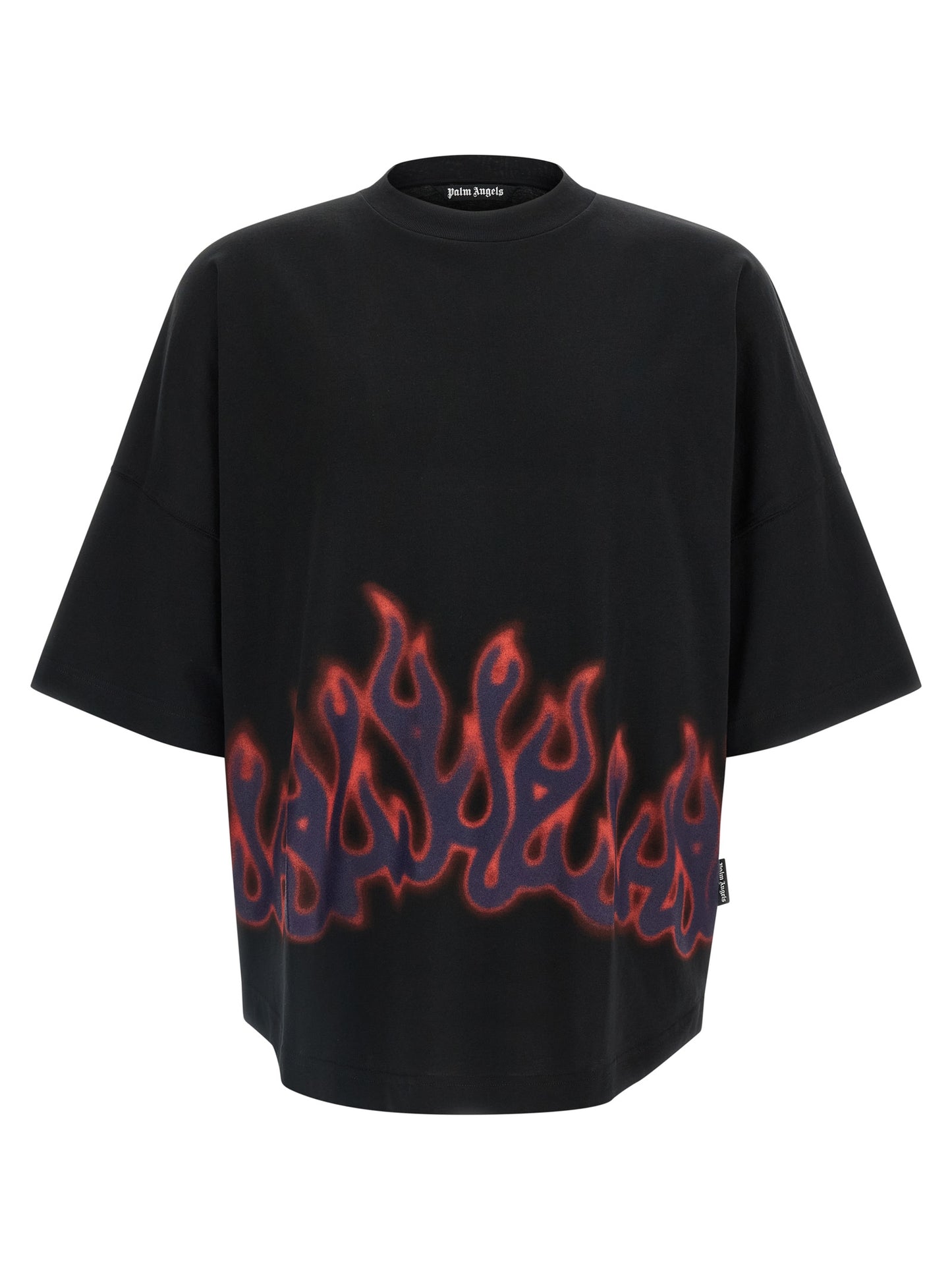 Palm Angels Black Cotton T-Shirt