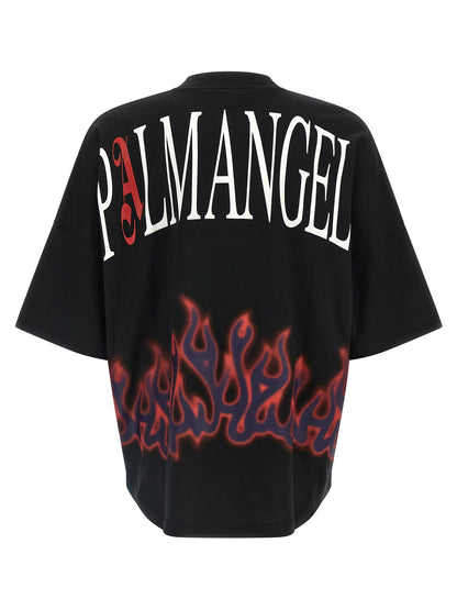 Palm Angels Black Cotton T-Shirt