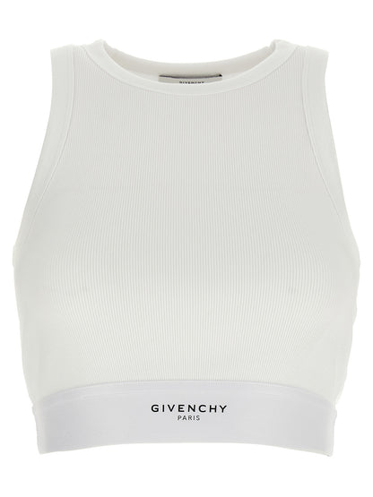 Givenchy White Cotton Tank Tops