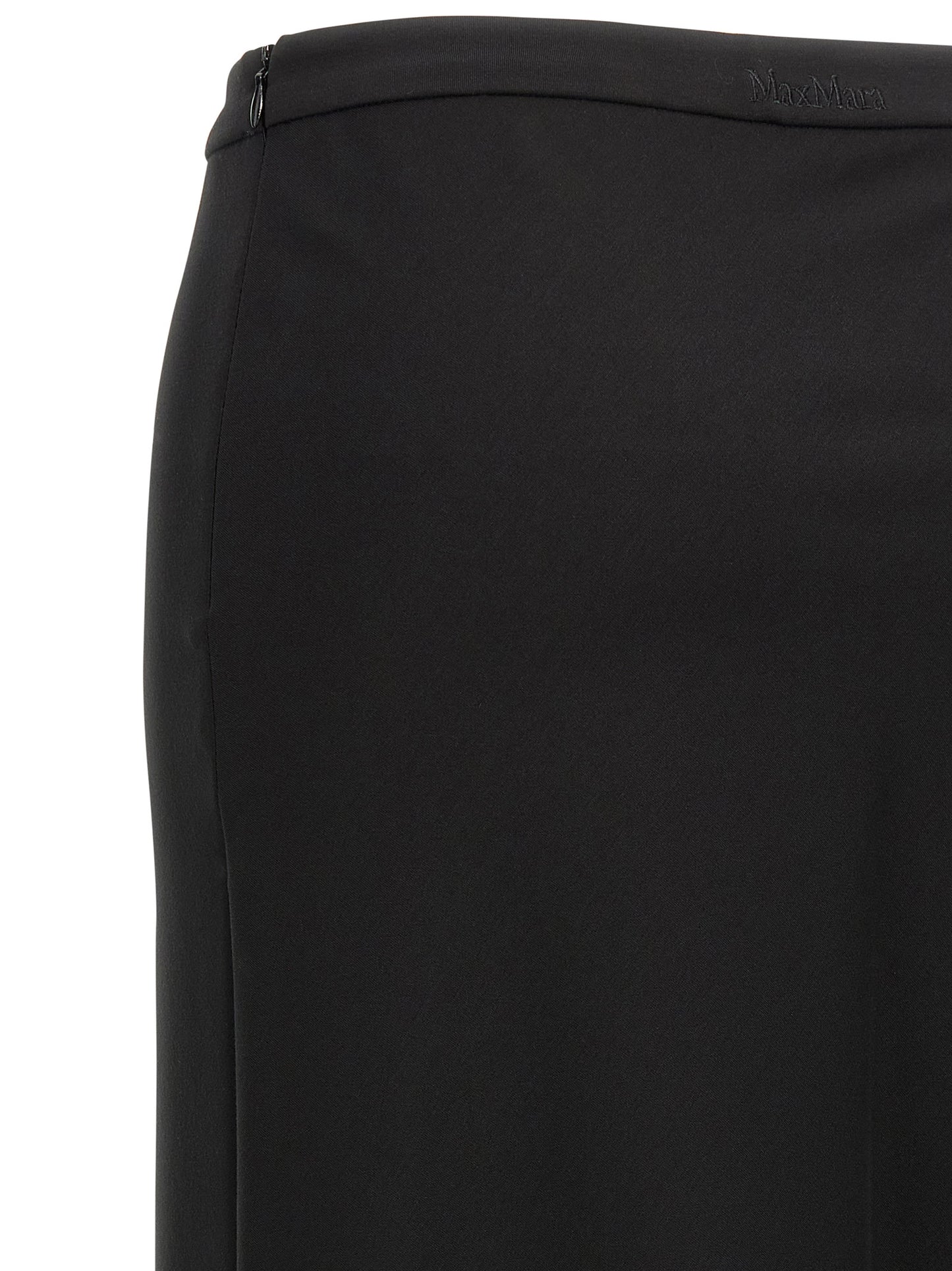 Max Mara Black Viscose Mini Skirt