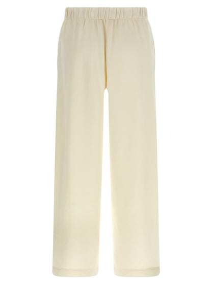 Max Mara White Silk Casual Pants