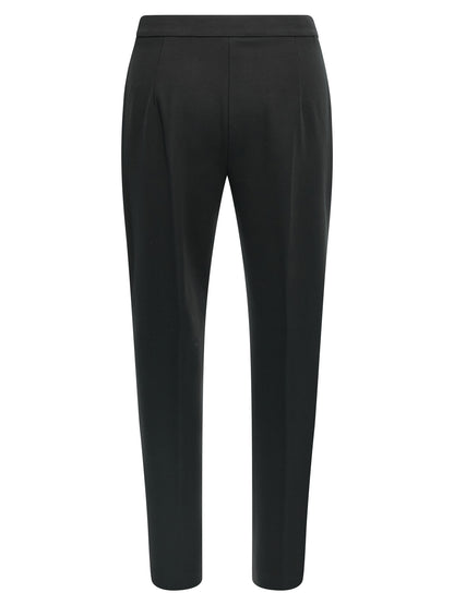 Max Mara Black Viscose Casual Pants