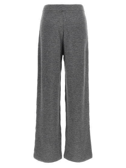 Sportmax Gray Wool Casual Pants