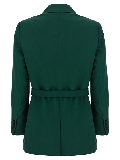 Max Mara Bicolor Virgin Wool Blazer