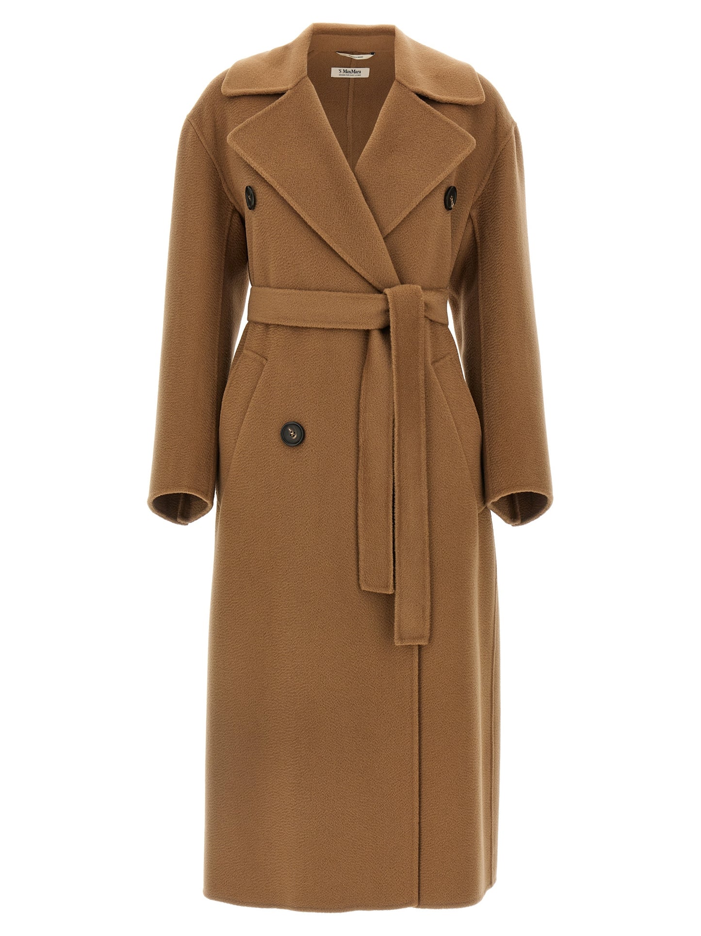 'S Max Mara Brown Virgin Wool Coat