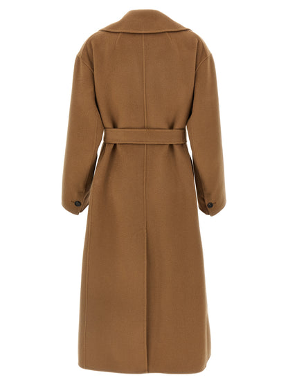 'S Max Mara Brown Virgin Wool Coat