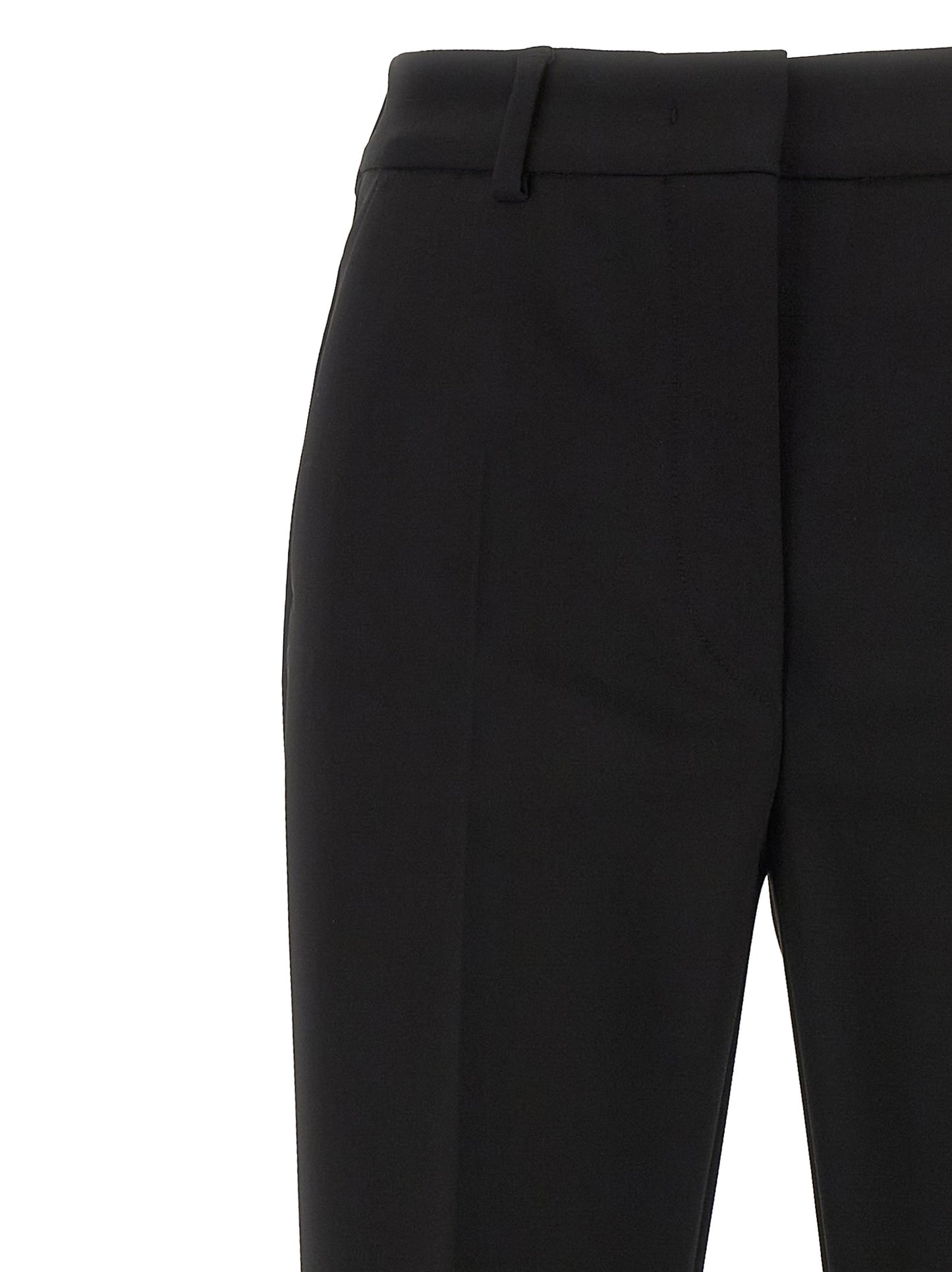Sportmax Black Viscose Casual Pants