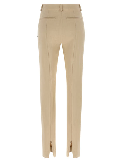 Sportmax Beige Viscose Dress Pants