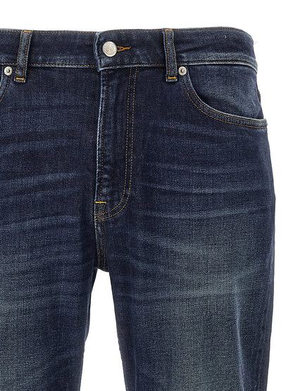Department 5 Blue Cotton Straight-Leg Jeans