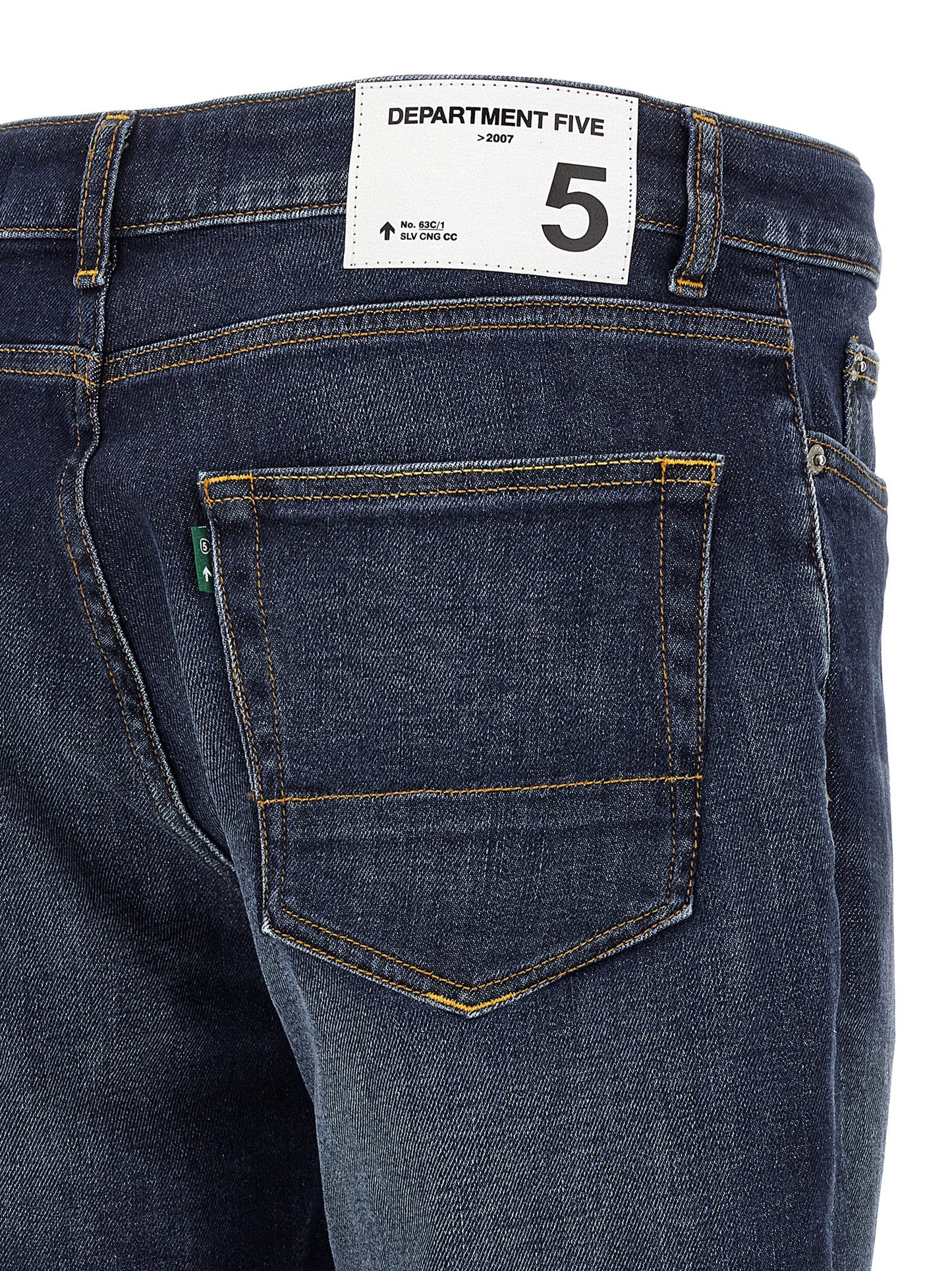 Department 5 Blue Cotton Straight-Leg Jeans