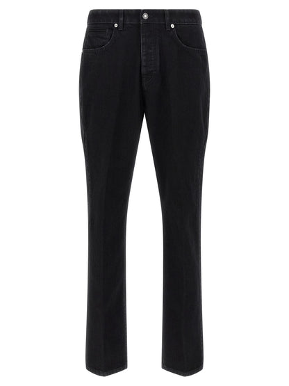 Givenchy Black Cotton Straight-Leg Jeans