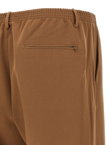 CELLAR DOOR Brown Polyester Casual Pants
